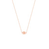 Mini Evil Eye Cutout Adjustable Necklace