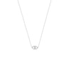 Mini Evil Eye Cutout Adjustable Necklace