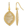 Sterling Silver Gold-plated Shepherd Hook Earrings