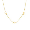 Block Initials Station Necklace