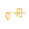Cut Out Heart Shaped Stud Earrings
