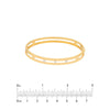 Diamond Bezel Open Bangle