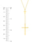 1pt Diamond Cross Duo Adjustable Necklace