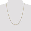 14K 1.4mm Round Cable Chain