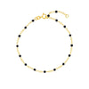 Black Enamel Bead Piatto Chain