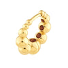 Graduated Bead Hoop Earrings