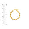 Twist And Pattern Round Hoops