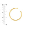 4mm x 50mm Tube Hoop Earrings