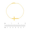 E2W Sideways Cross Bracelet