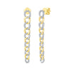 Smiling Rocks 0.76Ct E-F/SI1 Lab Grown Diamond Chain Dangling Earrings