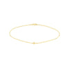 Paper Clip Anklet with Cross