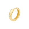 15mm Diamond Round Hoop Earrings