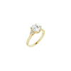 14K Yellow 8x6 mm Oval Engagement Ring Mounting