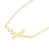 Heartbeat Necklace in Plated Sterling Silver