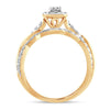 14K 1.00Ct Fancy Cut Bridal Ring