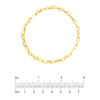 Figaro Oval Link Chain Bracelet