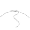 Sterling Silver Enamel Bar with Cross Mixed Charm Necklace