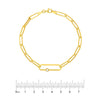 Fancy Diamond Paper Clip Bracelet