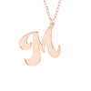 Cursive Tilted Initial Necklace