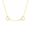 Diamond Horse Bit Station Necklace