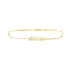 Gothic Nameplate Paper Clip Bracelet
