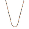 D/c Pink Ov.Bead And Black Rnd Bead Neck