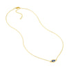 Sterling Silver CZ Evil Eye Necklace