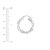 25mm Satin Twist Hoops