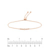 Graduated 1/10tcw Diamond Bezel Bolo Bracelet
