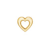 Open Heart Stud Earrings