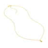 Small Puffy Teardrop Pendant Necklace