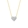 Diamond Pave Heart Necklace (1/2tcw)