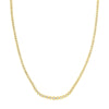 5-1/3tcw Diamond Bezel Graduated Tennis Necklace
