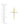 Two-Tone Large Crucifix Pendant
