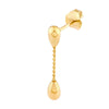 Teardrop Cable Chain Dangle Earrings