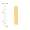 X-Long Vertical Bar Engravable Charm