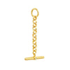 Diamond Bar On Rolo Chain Charm