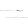 Sterling Silver Bead and Mariner Link Station Long Necklace