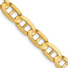 14K 5.25mm Concave Anchor Chain