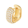 5 Row Pave Diamond Paper Clip Huggies (7/8tcw)