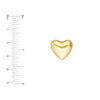 Puff Heart Polished Earrings
