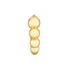 Graduated Beaded Hoop Earrings