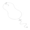 North Star and CZ Bezel Lariat Necklace