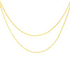 Graduated Hammered Mariner Chain Necklace