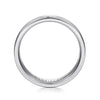 14K White Gold 6mm - Men's Wedding Band in Satin Finish