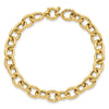 14K Polished Cable Oval Link Bracelet