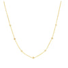 Diamond Bezel and Cluster Stations Necklace