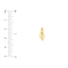 Beaded Round Hoop Earrings
