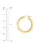 20x4mm D/C Knife Edge Round Hoops