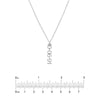 5mm Vertical Block Numeral Necklace